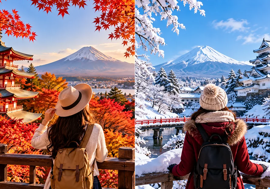 Japan in Winter vs Autumn Which Season Is Better for Your Holiday